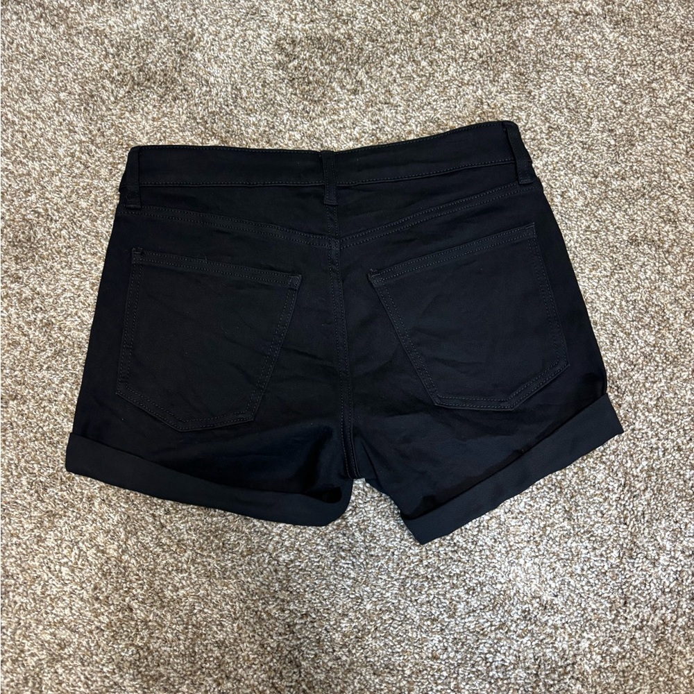 LC Lauren Conrad Black Jean Shorts High-Waisted Denim - Picture 2 of 4